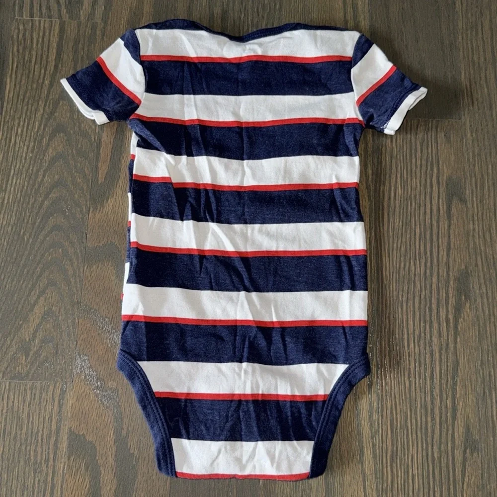 Carter’s 5-Pack Baby Bodysuits 12M Short Sleeve Striped